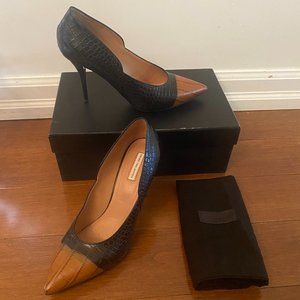 Black/Brown Dries Van Noten Pumps